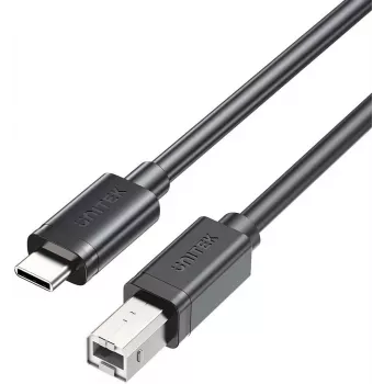 Unitek USB-C naar USB-B 2.0 printerkabel 1m zwart