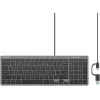 UNITEK SlimTap lichte bedrade bureaublad-toetsenbord USB-C/USB-A