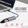 UNITEK USB-C naar Gigabit Ethernet adapter 1Gbps - Space Gray