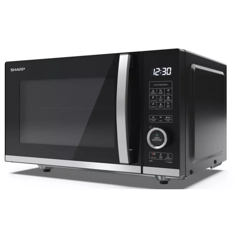 Sharp YC-QG204AE-B combimagnetron met grill, 20L, 800W, zwart