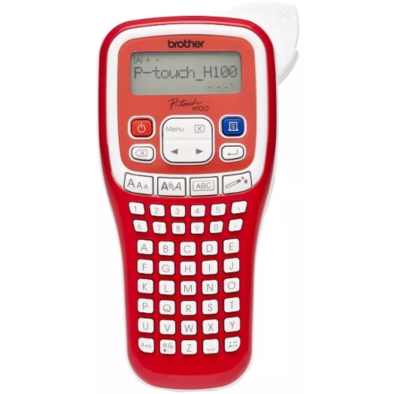Brother PT-H100R labelprinter, thermotransfer, 180 dpi, wit/rood
