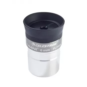 Celestron Omni 6 mm Plössl-oculair - 1,25 inch volledig multicoated - zwart/zilver