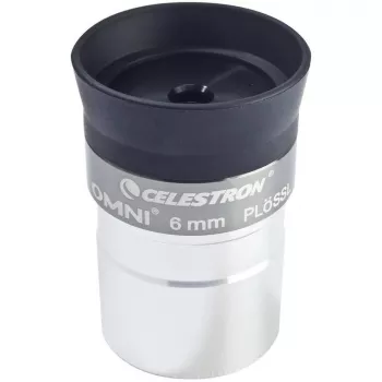 Celestron Omni 6 mm Plössl-oculair - 1,25 inch volledig multicoated - zwart/zilver