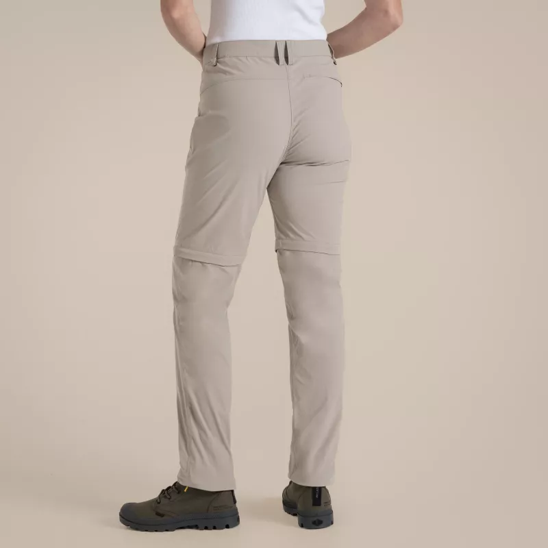 Craghoppers NosiLife Pro Convertible Trouser III dames wandelbroek - Soft Mushroom