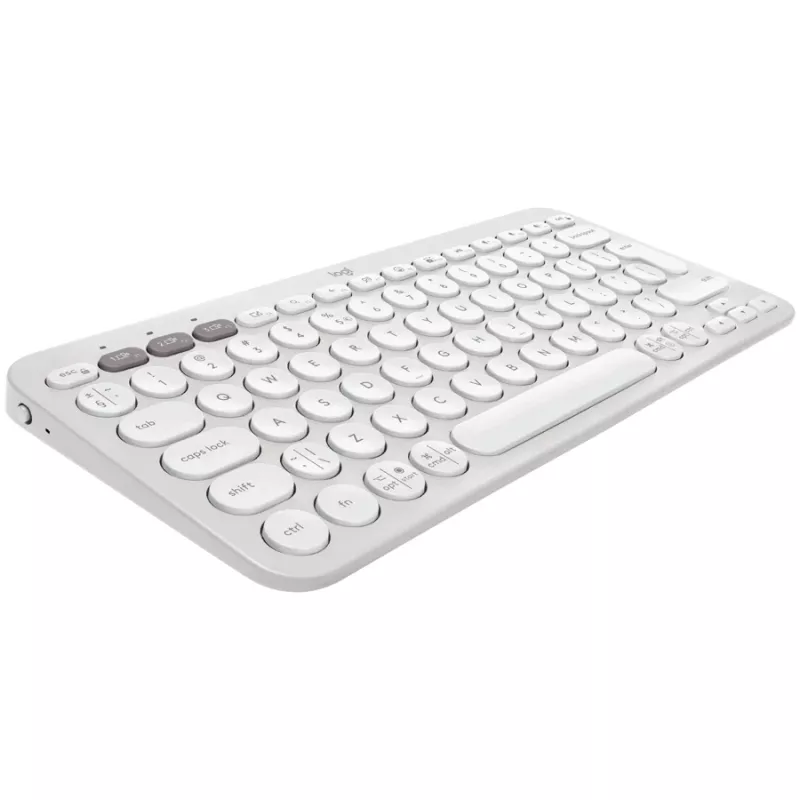 Logitech Pebble Keys 2 K380s draadloos toetsenbord, Tonal White