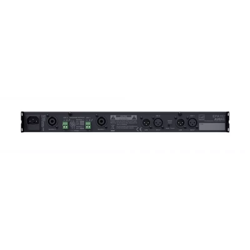 AUDAC EPA152 audioversterker 2.0 kanalen zwart