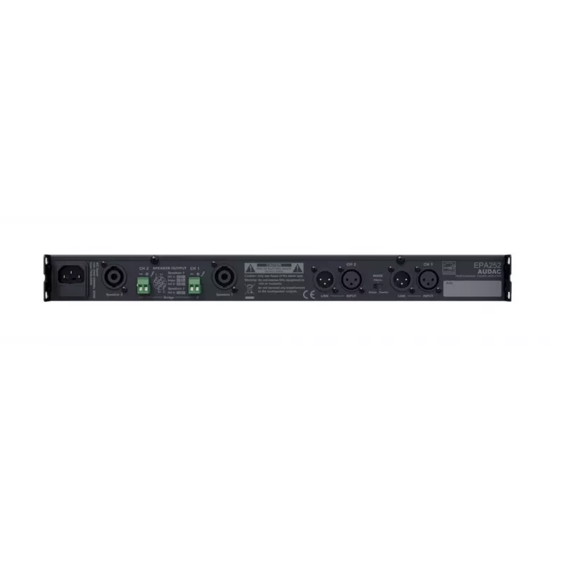 AUDAC EPA252 audioversterker 2.0 kanalen zwart
