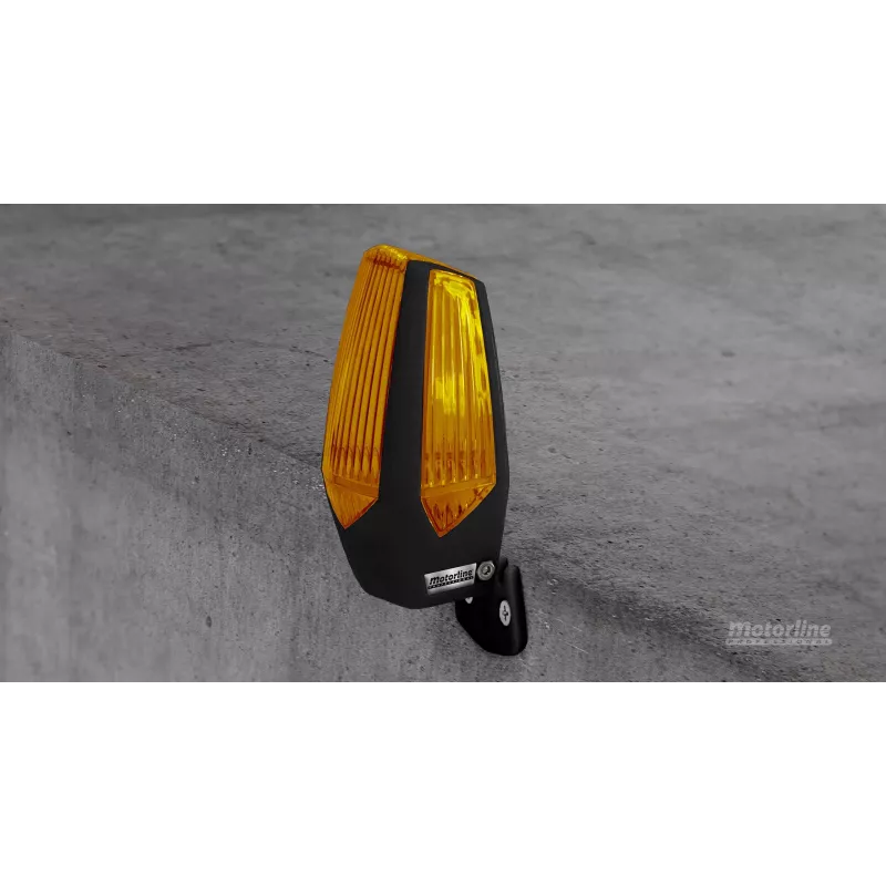 Motorline MP205 oranje LED-waarschuwingslamp 12-230V met beugel (001PLM10918012)