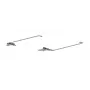 HP L52009-001 scharnierset voor HP 15-DW/15-DY/15-DA/15-DB/250 G7/255 G7 serie - linker en rechter beeldschermscharnier - zwart/zilver