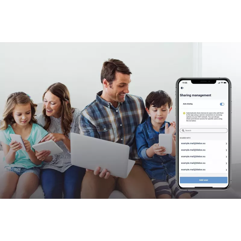 BLEBOX inputSensorQ WiFi 4-ingangs module