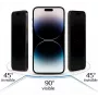 iLike Samsung Galaxy S23 Ultra gehard privacyglas schermbeschermer zwart