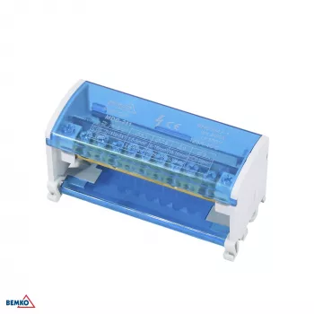 SCHELINGER verdeelblok 22 klemmen 2x11 (7x5,3mm + 2x7,5mm + 2x9mm)