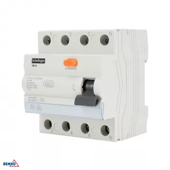 SCHELINGER aardlekschakelaar RCCB Type A 4P 25A 30mA 10kA VDE