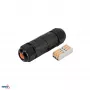BEMKO IP68 3-polige kabelverbinder, snelansluiting, zwart