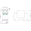 VCX DC C2P 1000V PV30 overspanningsbeveiliging type 2 2P 1000V DC voor fotovoltaïsche installaties