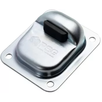 Op te schroeven poortaanslag PSG 61.092.OG (120x100/H43) met rubberbuffer