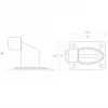 PSG 60.038 poortbuffer - EPDM-rubber, zwart, 60x38mm