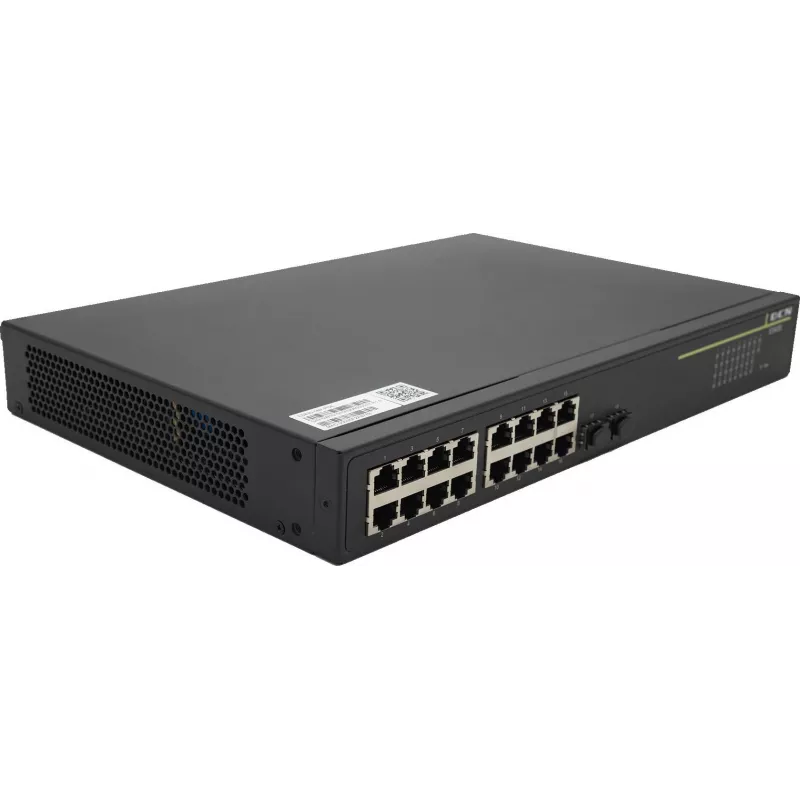DCN ES430-18P-POE Layer 2 managed switch 16x PoE+ 2x SFP 250W