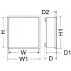 Pulsar AWO000PU universele metalen behuizing, wit (RAL 9003), wandmontage, 17Ah batterijondersteuning