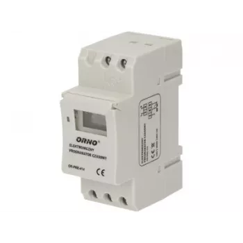 ORNO OR-PRE-414 digitale tijdschakelaar, DIN-rail, 230V AC, 16A, 1 kanaal