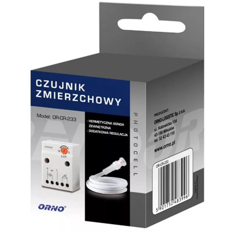 ORNO OR-CR-233 schemersensor met sonde