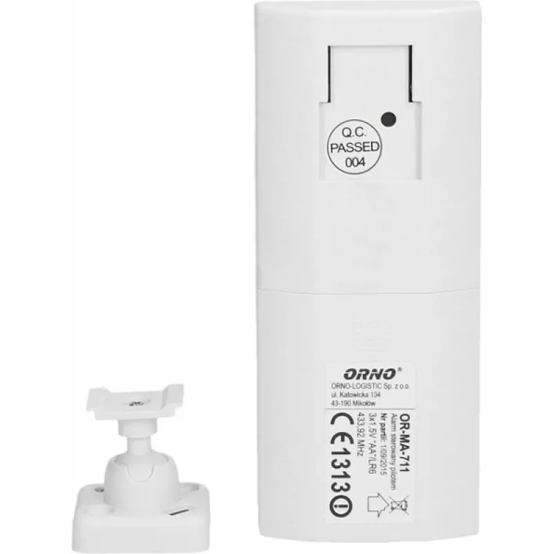 ORNO OR-MA-711 buitensirene met ingebouwde sirene, 110 dB, 12V DC, wit