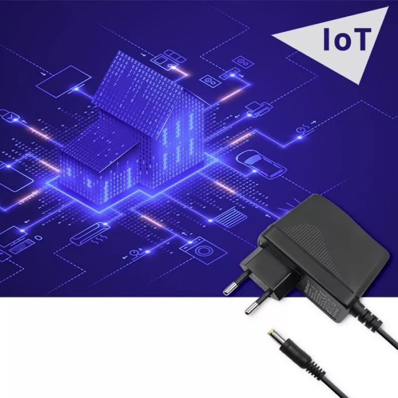 QOLTEC stekkeradapter 24W 12V 2A 5,5x2,5mm