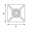 TRYTYT zelfklevende kabelbinderhouder HW-3ACB zwart (100 stuks)