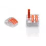 TRYTYT PC-233 3-voudige hendel-lasklem 0,2-4,0 mm² 50 stuks transparant oranje