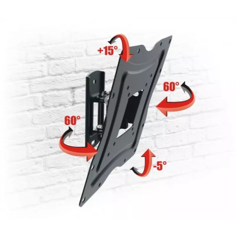OPTICUM TV-montage AX FLEXI 13-42 inch full-motion wandbeugel zwart