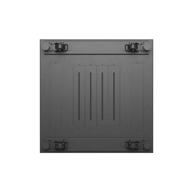 Lanberg 19 inch 18U 600x600 zwarte staande kast met glazen deur (flat pack)