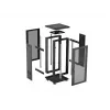 Lanberg 19 inch 18U 600x600 zwarte staande rackkast met geperforeerde deur (flat pack)