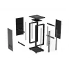 LANBERG 18U 19-inch staande server-rackkast 600x800mm zwart met gehard glazen deur (flat pack)
