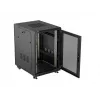 Lanberg 19 inch 18U 600x800 mm zwarte staande kast met geperforeerde deuren (flat pack)