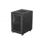 Lanberg 19 inch 18U 600x800 mm zwarte staande kast met geperforeerde deuren (flat pack)
