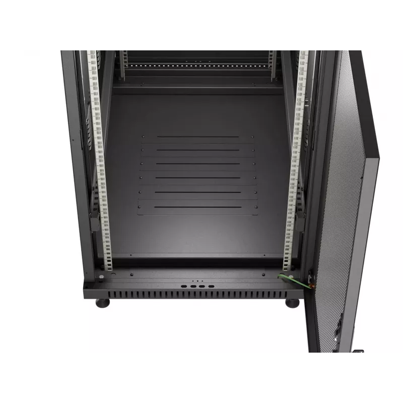 LANBERG 19 inch 27U staande rackkast 600x1000mm zwart met geperforeerde deur (flat pack)