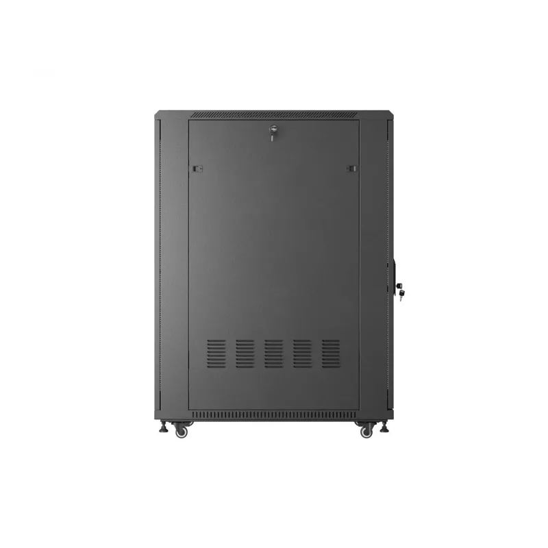 LANBERG 19 inch 27U staande rackkast 600x1000mm zwart met geperforeerde deur (flat pack)