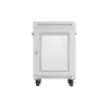 Lanberg FF01-6615-23SL vrijstaande 19 inch rackkast 15U 600x600 grijs geperforeerde deur LCD flat pack