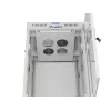 LANBERG 19 inch 22U staande behuizing 600x600 mm grijs met geharde glazen deur en LCD-display (flat pack)