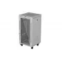 LANBERG 19 inch 22U staande behuizing 600x600 mm grijs met geharde glazen deur en LCD-display (flat pack)