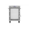 Lanberg 19 inch 15U 600x800 grijze staande kast met geperforeerde deur en LCD (flat pack)