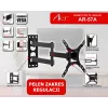ART AR-57A vaste TV-wandbeugel voor LED/LCD 17-42 inch zwart
