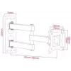 ART AR-57A vaste TV-wandbeugel voor LED/LCD 17-42 inch zwart