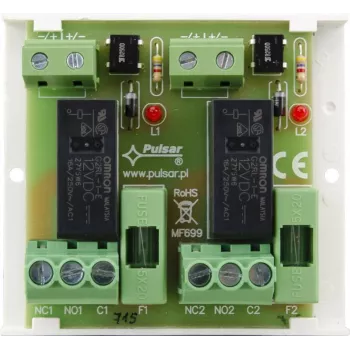 PULSAR AWZ625 4-kanaals relaismodule SPDT 12V DC DIN-rail