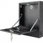 Pulsar AWO528 DVR-behuizing, staal, zwart, wandmontage