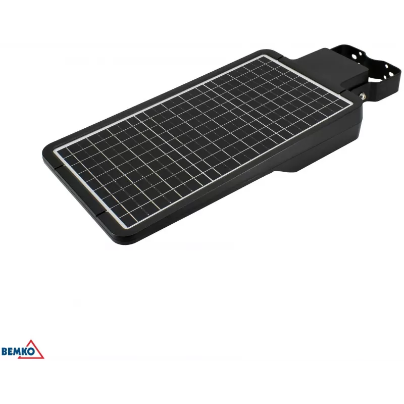 BEMKO SOLGER LED-solarlantaarn 40W 6000LM 3000/4000/6000K IP65 zwart met PIR-sensor