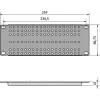 ATTE ADD-RACK10-2U1 10 inch 2U rackmontage-adapter met rechte gaten, zwart