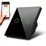 MACLEAN MCE714B WiFi 2-voudige touch-lichtschakelaar, zwart