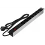 DELTA PD-7/RACK Stekkerdoos 7 stopcontacten 19 inch rackmontage 1U Schuko zwart