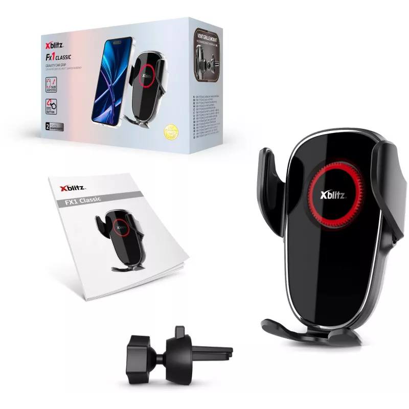 Xblitz FX1 Classic autotelefoonhouder – dashboard- en voorruitsteun met zuignap